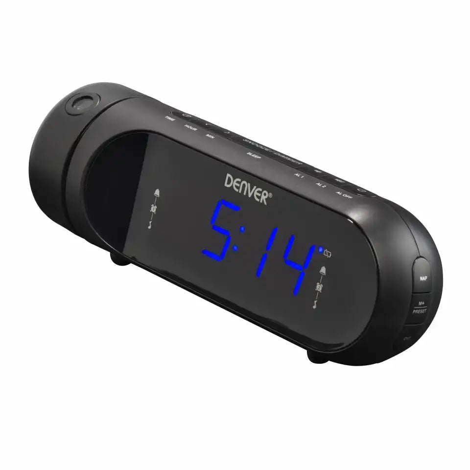 Radio reloj Denver con proyección y doble alarma | CPR-700